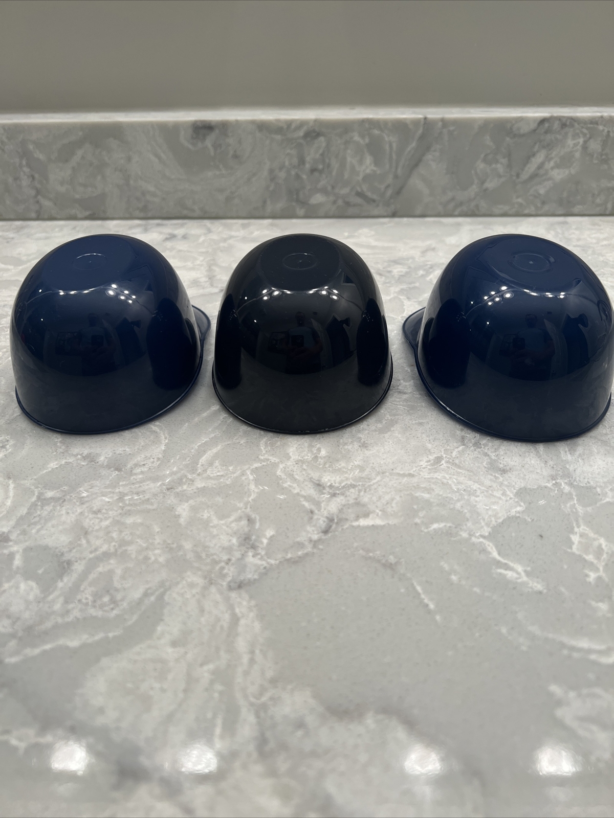 Lot of 3 NEW YORK YANKEES Ice Cream SUNDAE HELMETS New Baseball Mini