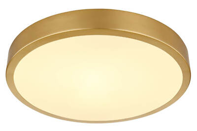 Globo Tibey LED Deckenleuchte 15W Warmweiß Messingfarben Matt, Metall Ø25cm 1238