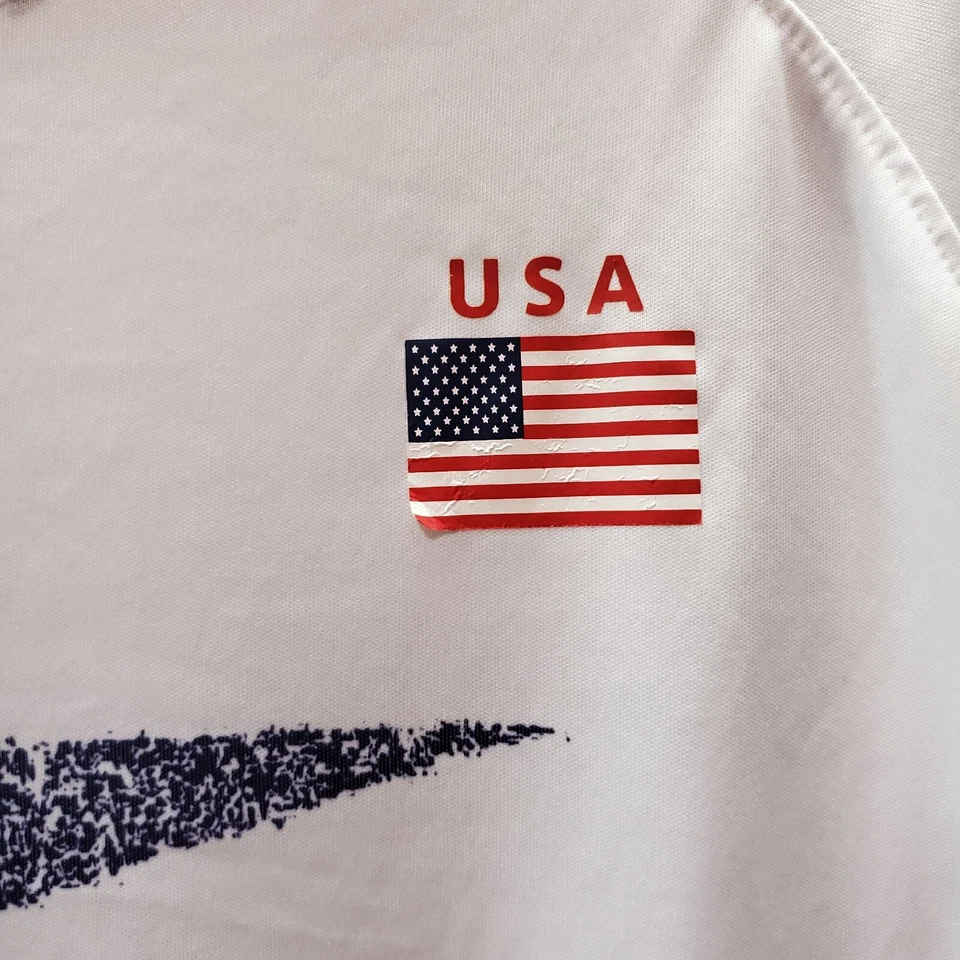 Mitre Elite Men Activewear Top Large Blue Soccer USA Short Sleeve Crew Neck - Image 3 of 4