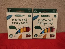 2 Packs of Sproutlings Natural Soy  Beeswax Crayons 8 Count Multicolor Vibrant