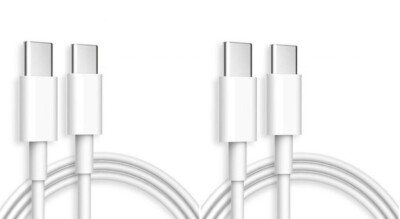 2-Pack 3/6FT USB-C to USB-C Cable Super Fast Charge Type C Charging Cord Charger