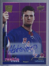 20/21 UPPER DECK ALEXIS LAFRENIERE ROOKIE CLASS AUTO RC GROUP A 1:163,296 PACKS