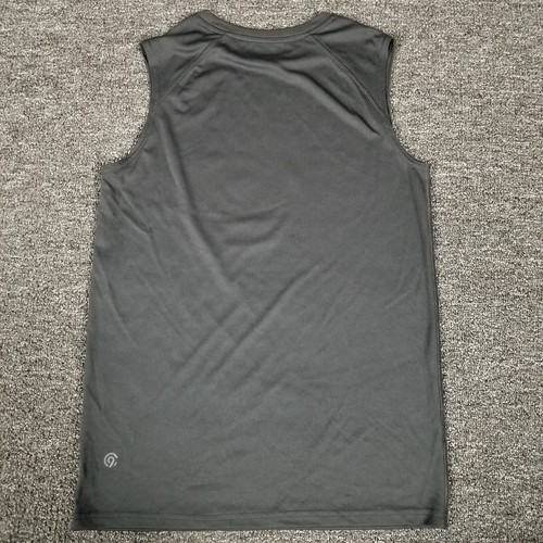 Champion Shirt Boys Large 12/14 Black Basketball Hoop Graphic Gym Sleeveless Tee - Picture 3 of 9