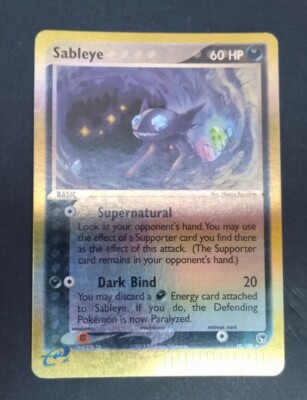 Pokemon Karten Lot Sableye 10/100 Ex Sandstrom Reverse Englisch Rare