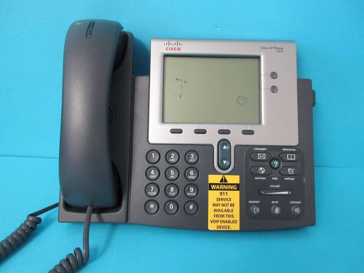 CISCO 7942 Unified IP Phone VoIP Phone Business Telephone cp CISCO 7942 Unified IP Phone VoIP Phone Business Telephone cp