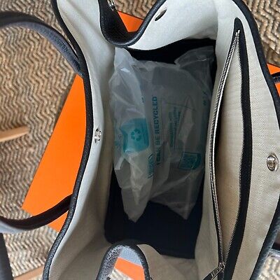 Hermes Garden Party 36 Bag Negonda & Palladium Noir Hermes Garden Party 36 Bag Negonda & Palladium Noir