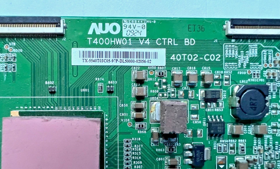 T-CON TCON TV SAMSUNG AUO T400HW01 V4 CTRL BD 40T02-C02 fx-5540T03C05 LE40A566P1 - Immagine 2 di 2