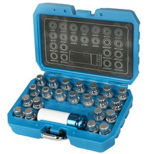 23pcs Wheel Locking Lug Nut Remover Anti-theft Screw Removal Socket Set For Vw 23pcs Wheel Locking Lug Nut Remover Anti-theft Screw Removal Socket Set For Vw
