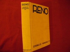 Vanderbilt, Cornelius. Reno.  1929.   Important reference work. Very scarce in t