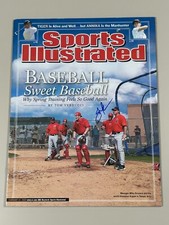 Jeff Mathis Signed Sports Illustrated COA 2/24/2003 Angels No Label Scioscia A