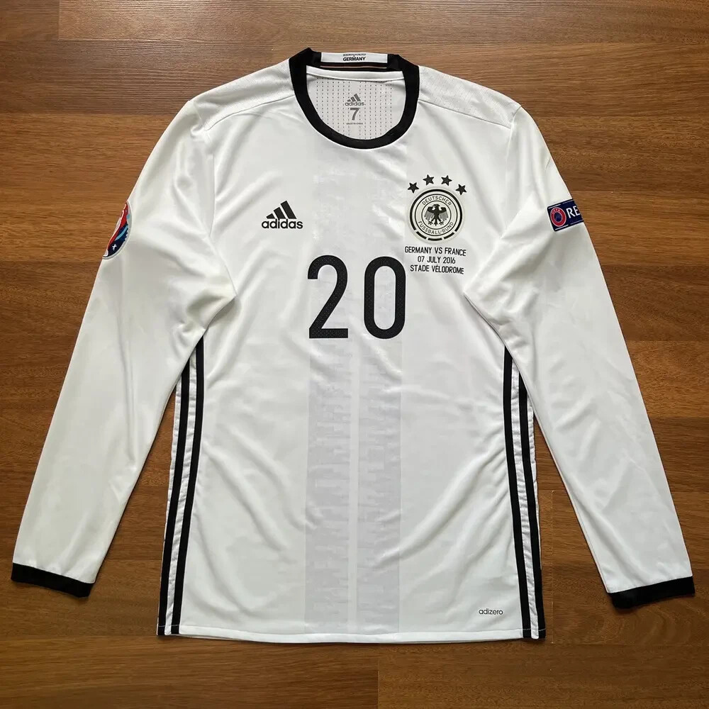 GERMANY ADIDAS ADIZERO 2016 EURO SOCCER HOME JERSEY #20 SANE SIZE