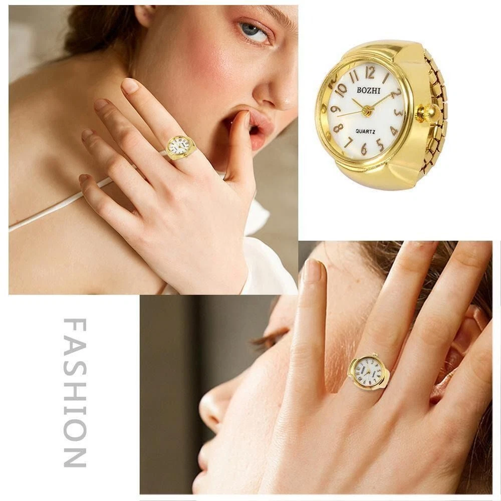 Ring For Computer|stainless Steel Couple Ring Watch - Fashionable Digital  Timepiece For Lovers