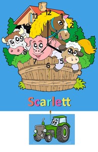 personalised children's pendulum clocks