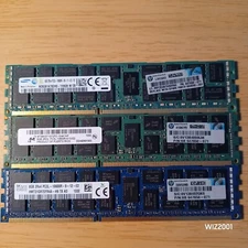 Lot 3x 8gb Samsung Hynix MICRON HP 240-Pin DDR3 SDRAM PC3L 10600R ECC Server Ram