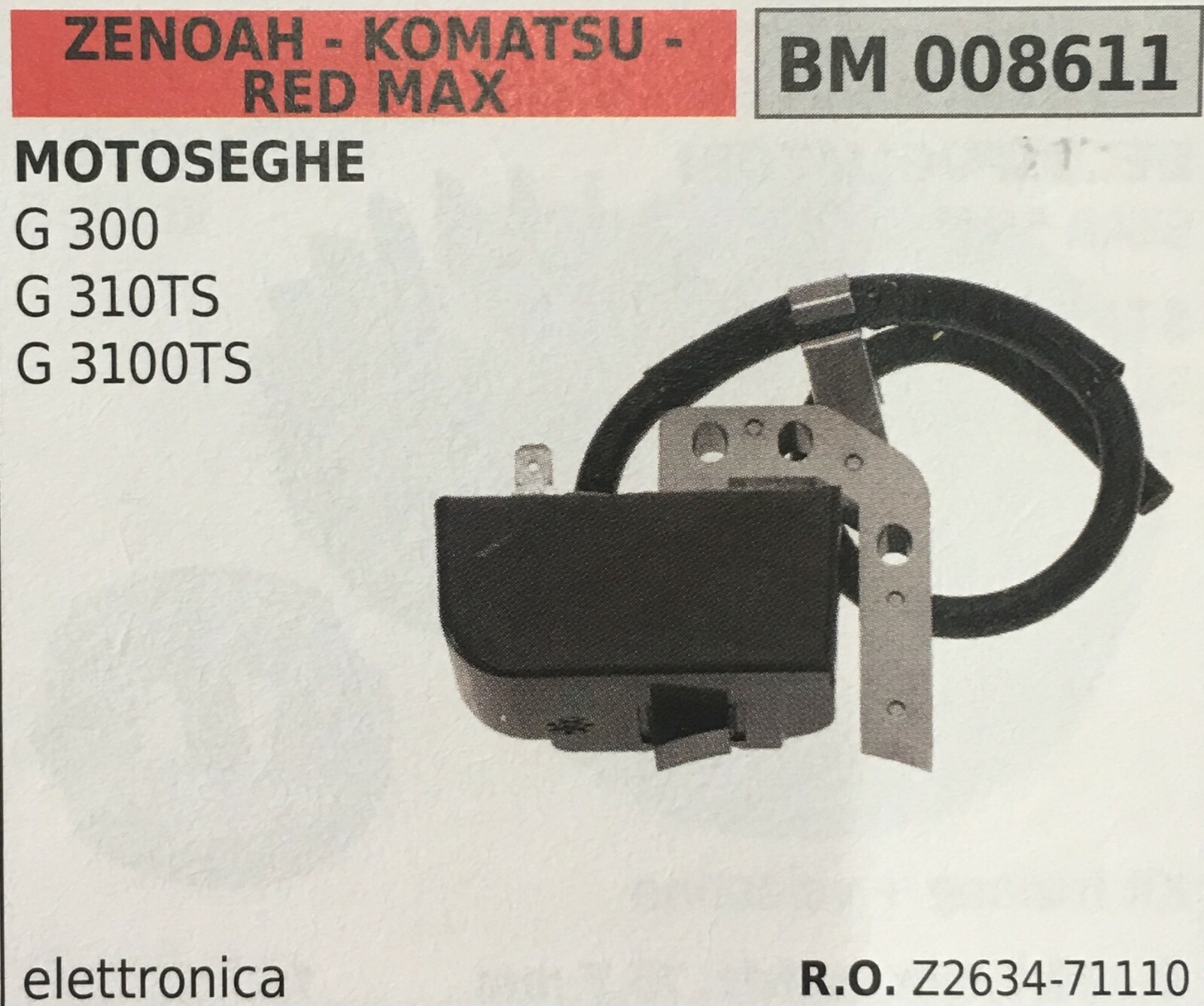 BOBINA ELETTRONICA ZENOAH - KOMATSU - RED MAX BM008611