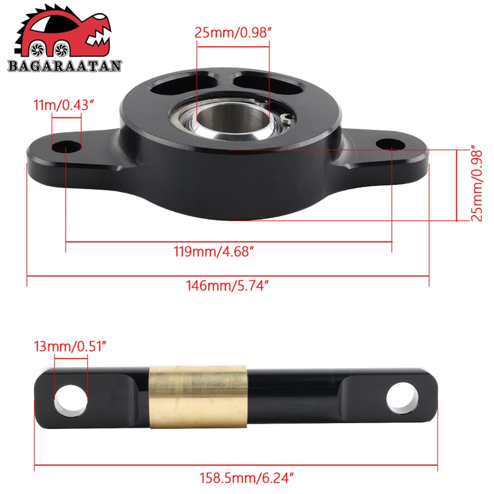 Kit de buje de cojinete esférico de brazo de arrastre trasero para Integra 1989-01 Civic 88-00 Foto 2 de 4