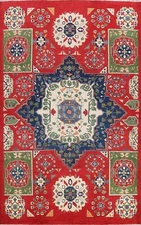 Vegetable Dye Super Kazak Oriental Area Rug Hand-knotted RED Home Decor 7'x10'
