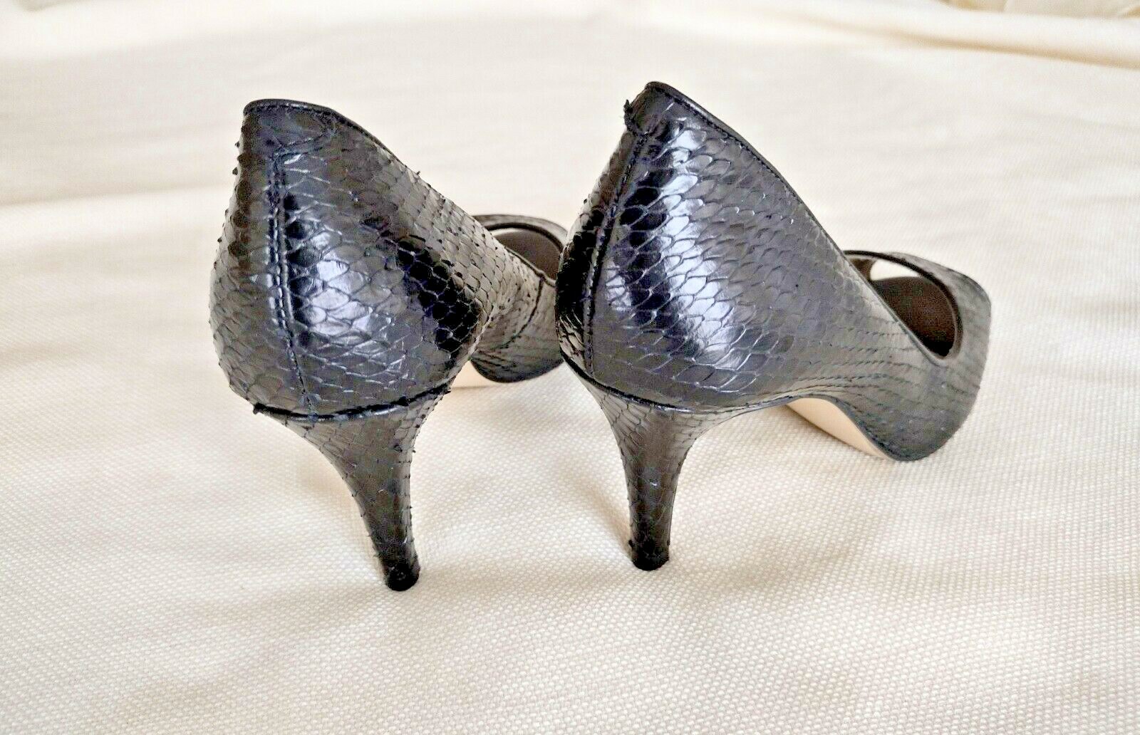 Talbots Brazilian Black Python Leather Stiletto P… - image 6