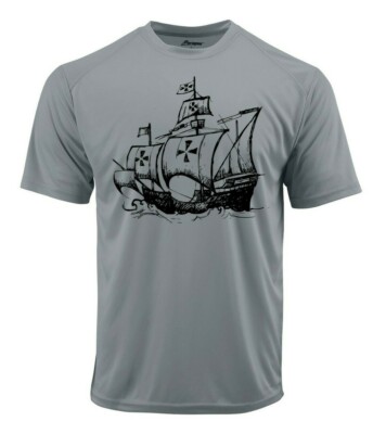 Columbus Ship UPF 50 T-Shirt Fishing Beach Sport Boat Sun UV Protection Gift