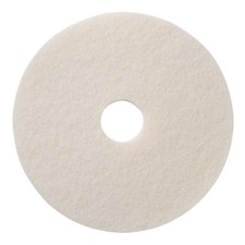 White Polishing Floor Pad - Case of 5 - 19"