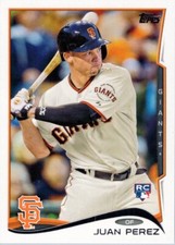 2014 Topps Update #US271 Juan Perez RC San Francisco Giants