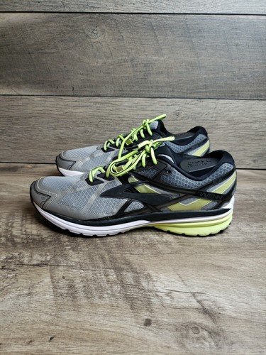 Brooks Ravenna 7 Herren Laufschuhe Größe 10 schwarz neongrün silber DNA