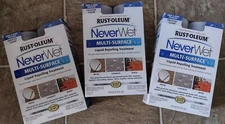  NEVERWET CLEAR RUSTOLEUM 3-18oz Kits  Multi-Surface Liquid Repelling Treatment