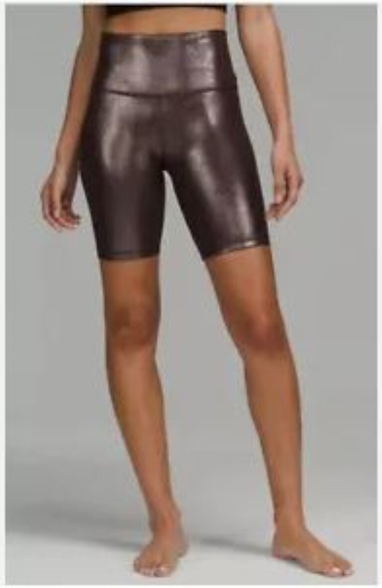 Lululemon Align HR Short 8&rdquo; Shine  RFZP Radiate Foil French Press 4 NWT