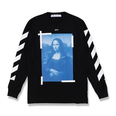 Off-White Black Mona Lisa Arrows Long Sleeve T-shirt | Size XXS FW21 RRP $525