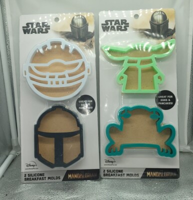 NIP Disney Star Wars Mandolin Egg Pancake Silicone Breakfast Mold Lot (2)