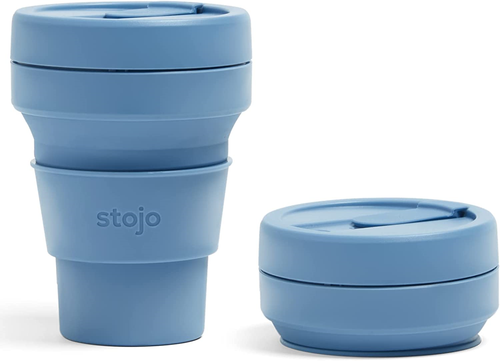 STOJO On-The-Go Collapsible Coffee Cup - 12oz  355ml - Reusable &amp;amp;amp; Foldable Mug