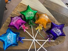 Set of 10 Eid Mubarak kareem 9  star balloons