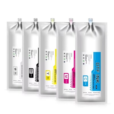 1000ml 5 Colors Ink DTF Bags Textile Ink DTF Printing For MUTOH VALUEJET 628D