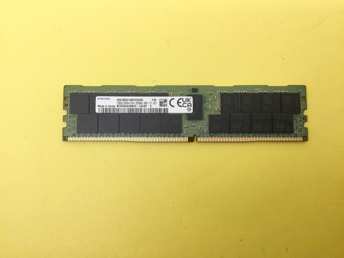 M393AAG40M32-CAE Samsung 128GB 2S2RX4 PC4-3200AA DDR4 ECC Server