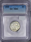 1926 Buffalo Nickel 5c ICG MS65