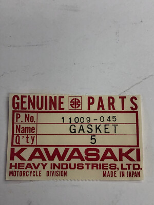 NEW NOS OEM KAWASAKI CYLINDER BASE GASKET P/N 11009-045 KE250 KE