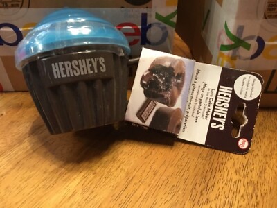 Hershey s Lava Cake Maker Microwave Cupcake Holder Brown/Blue NIP