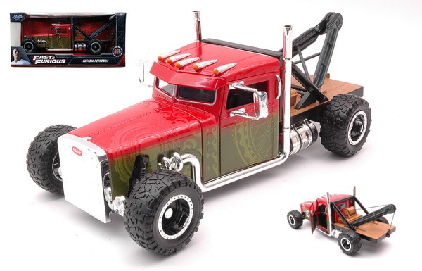 Jada 1/24 Hobbs Shaw Custom Peterbilt Truck Fast Furious Statisches Modell-image