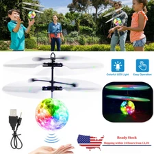 Toys for Boys Girls Flying Ball LED 3 4 5 6 7 8 9 10 Years Old Child Kids Gift
