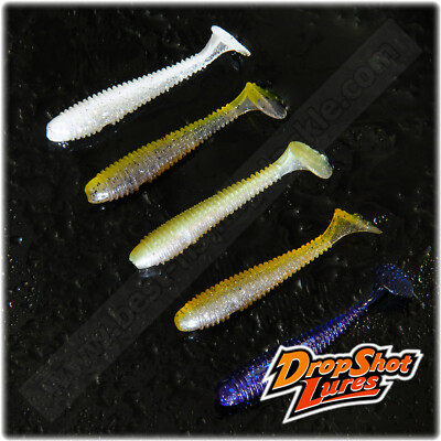 Konger Power Grub – Esche Soft Drop Shot 5cm 2'' Multicolore Set Da 5