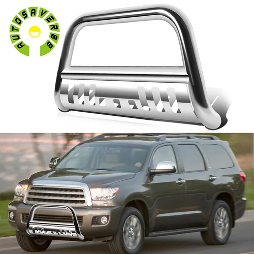 Bull Bar Push Bumper Grille Guard for Toyota 2007-2021 Tundra 2008-2022 Sequoia