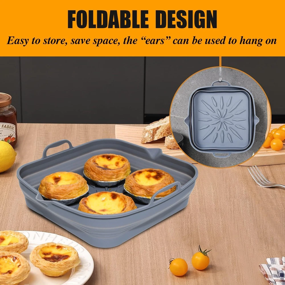 Air Fryer Silicone Liners | Silicone Air Fryer Liners | Silicone Pot Baking T...