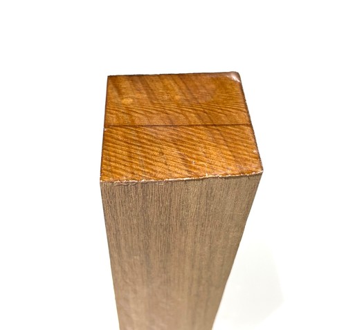 African Afrormosia turning blank 1-13/16” x 1-13/16” x 9-1/2" dry African Teak - Picture 4 of 8