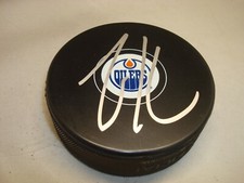 Zack Kassian Signed Edmonton Oilers Hockey Puck Autographed 1C