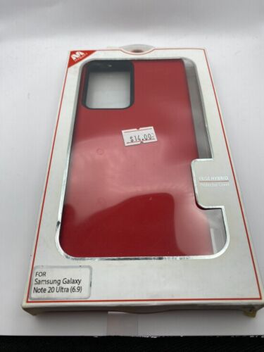 For Samsung Galaxy Note 20 Ultra Mybat Protector Case (with Back Film)  RED - Picture 1 of 3