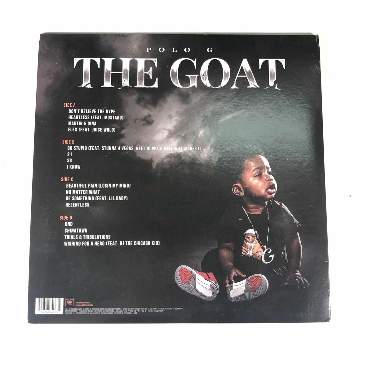 Polo G signed The Goat LP Vinyl JSA Album autographed | eBay