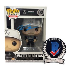 Valtteri Bottas Signed Autograph Formula One Funko Pop 02 Mercedes F1 Beckett