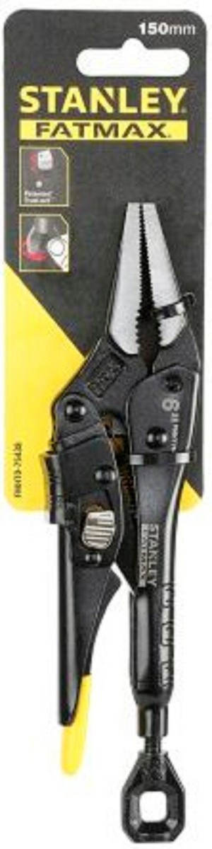 Stanley Fatmax LONG NOSE LOCKGRIP PLIER 150mm Rust Resistant Black