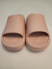 nib Women Size 7 M Squish Beach Slides by J/Slides Lt Pink EVA Comfort Sandals