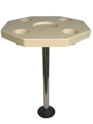 Horizon Manufacturing Octagonal Pontoon Table 4001-RFM includes 2 mountings